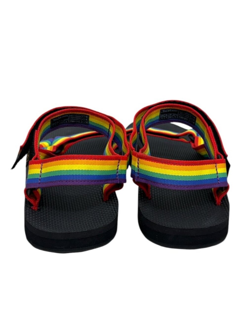 NWOT Teva Original Universal Rainbow Pride Strappy Water Sandals Men's Size 12 - Picture 4 of 7